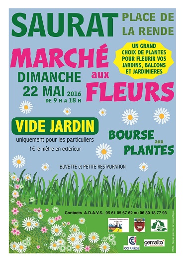 Saurat Marché aux fleurs - Saurat Ariège
